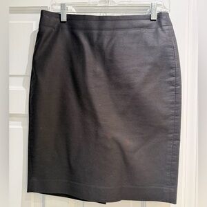 J. Crew Black Pencil Skirt